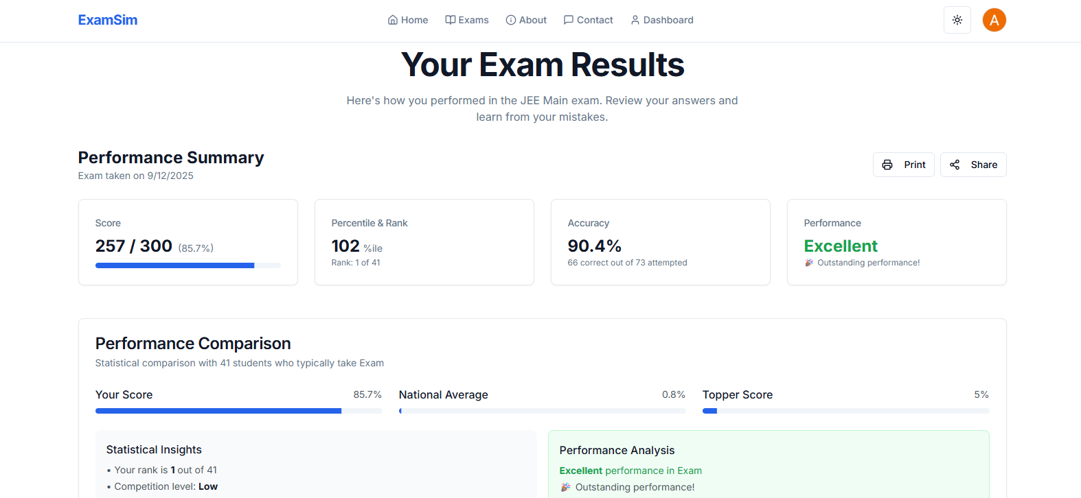 Detailed Results Analysis